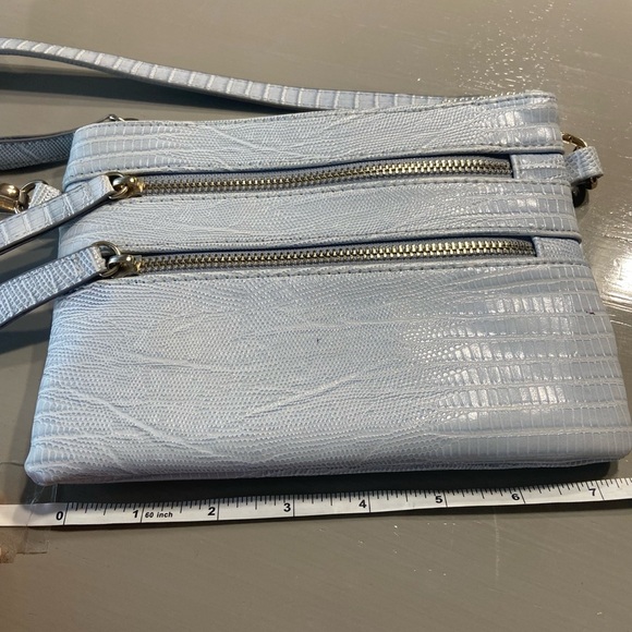 Womens Baby Blue  Crossbody  Purse Adjustable String - Picture 3 of 9